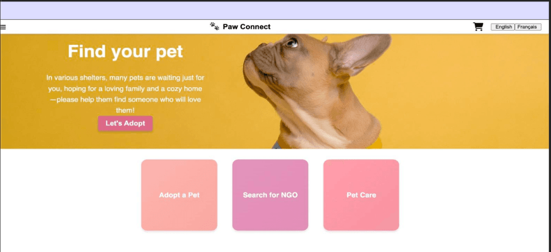 PawConnect project screenshot